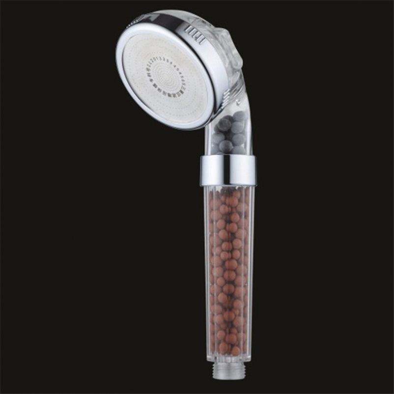 Polycarbonate-Bathroom-Accessoris-Rain-Shower-Head-Showers.jpg Dual Function Rainfall and Massage Water Saving Shower Head