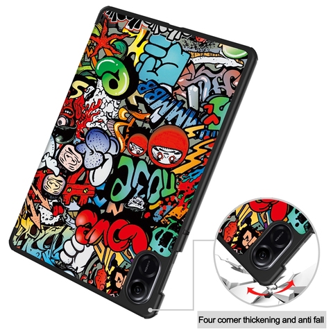 Printed-Pattern-Shockproof-Flip-Soft-PU-Leather.jpg_480x480.jpg Printed PU Leather Tablet Case for Huawei Honor Pad X9 8 Pro 11.5 inch