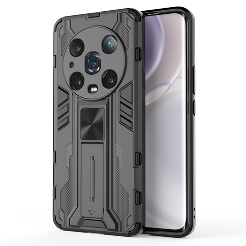 Shockproof-Car-Magnetic-Bracket-TPU-PC-Cover.jpg_480x480.jpg Car Magnetic TPU PC Stand Case for Huawei Magic 4 Pro Honor X7 X8 X9