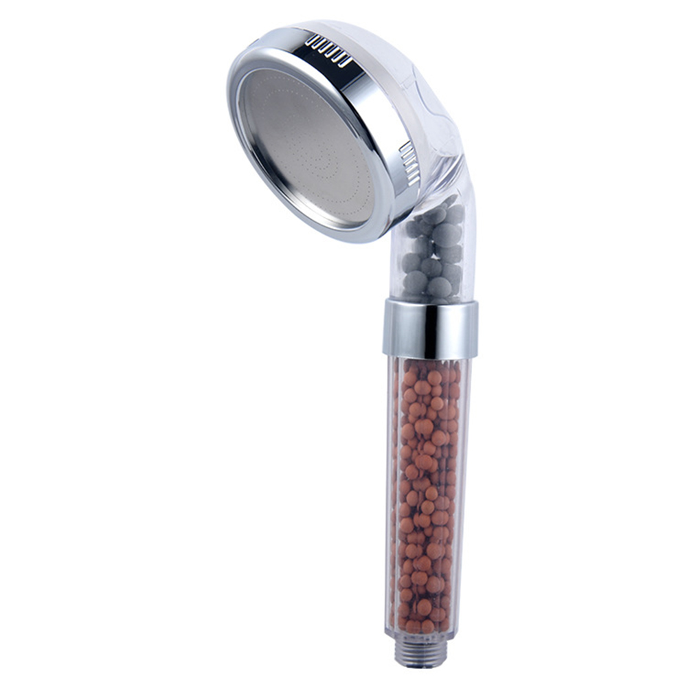 Shower-Head-Factory-Single-Function-Mineral-Stone.jpg Single Function Filter Shower Head Water Saving Design