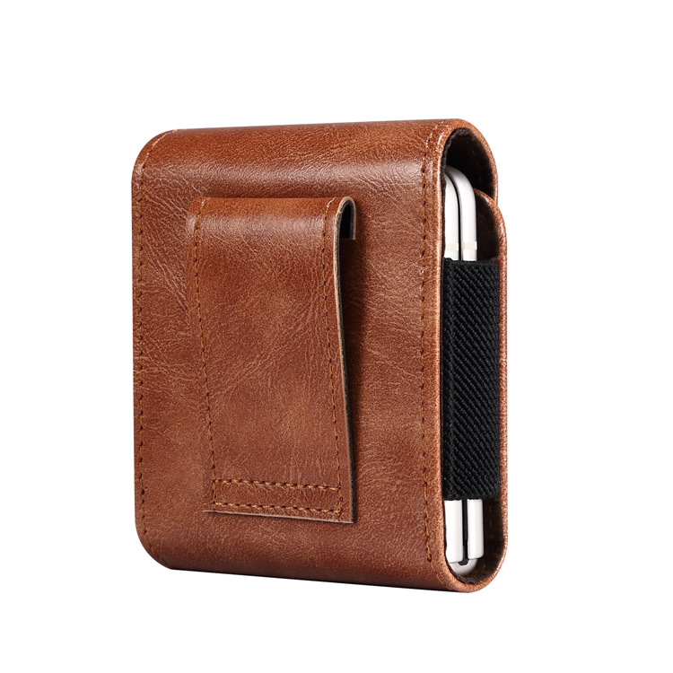 Universal-Leather-Case-SimpleFlip-Case-Outdoor-Mobile.jpg Universal PU Leather Flip Case for Samsung Z Flip 3