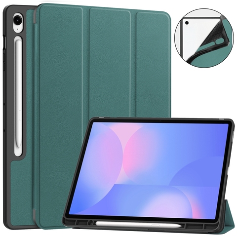 with-Kickstand-TPU-Leather-Magnetic-Flip-Case.jpg_480x480.jpg Kickstand TPU Leather Magnetic Flip Case with Pen Holder for Samsung Galaxy Tab S10 FE Plus