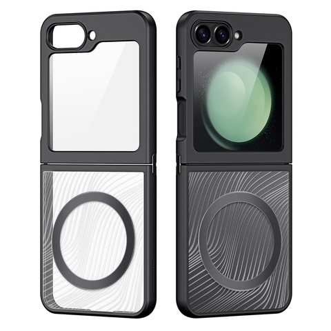 with-Magnetic-Transparent-Clear-Shockproof-TPU-PC.jpg_480x480.jpg Magnetic Transparent TPU PC Matte Case Samsung Z Flip 6