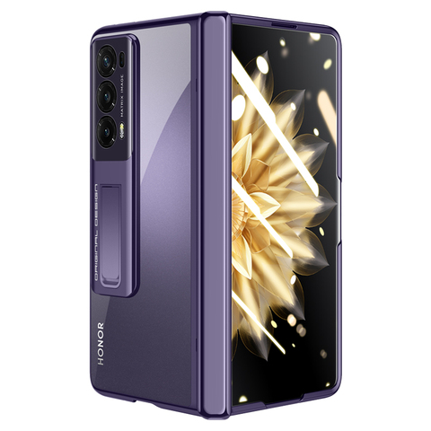 with-Metal-Lens-Plating-Clear-PC-Case.jpg_480x480.jpg Metal Lens Clear PC Hinge Case for Huawei Honor Magic V2 Z Fold 5